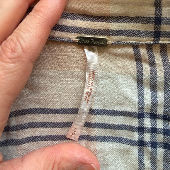 Free People plaid and bandana button-down shirt - Picture 7 of 9